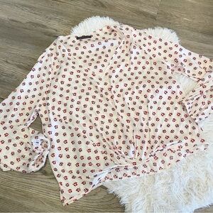 Marks & Spencer Twist Front Blouse Long Sleeve 10 Career Business UK British